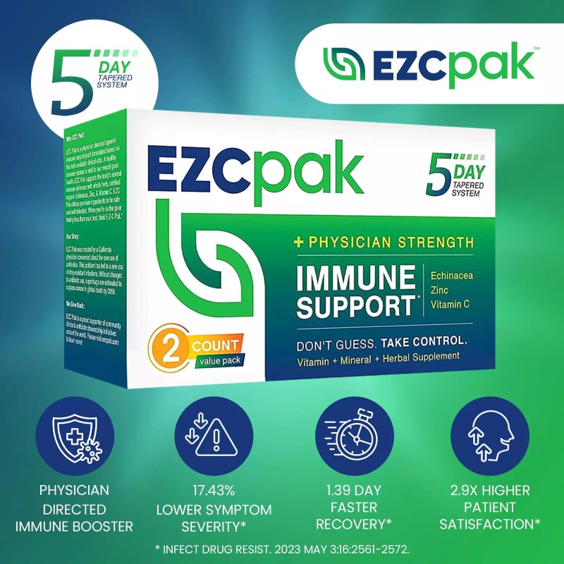EZC Pak 5-Day Tapered Immune Support Booster - Vitamin Immune