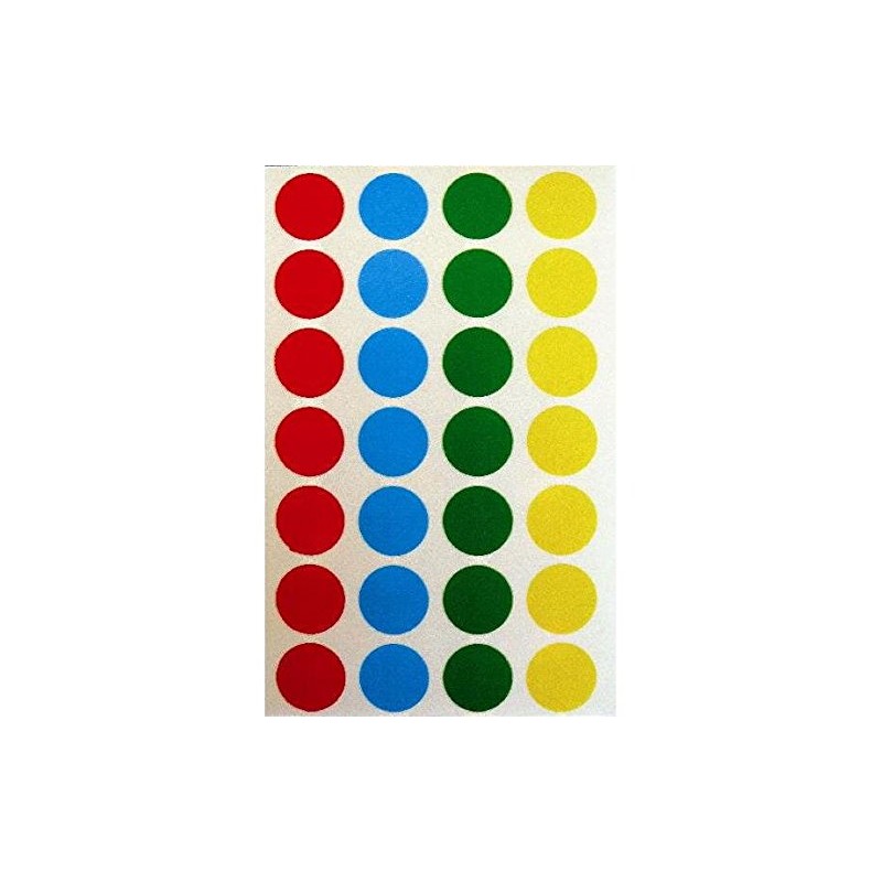 Agipa Pack of 140 Labels Marking Stickers Assorted Round 15 mm Transparent