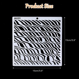 Mollytek Drawing Template Stencil Sheet Plate Leopard Print Painting Template Planner Template Drawing Drawing Tool Drawing Tool DIY Album Drawing Diary Planner (16 Pieces)