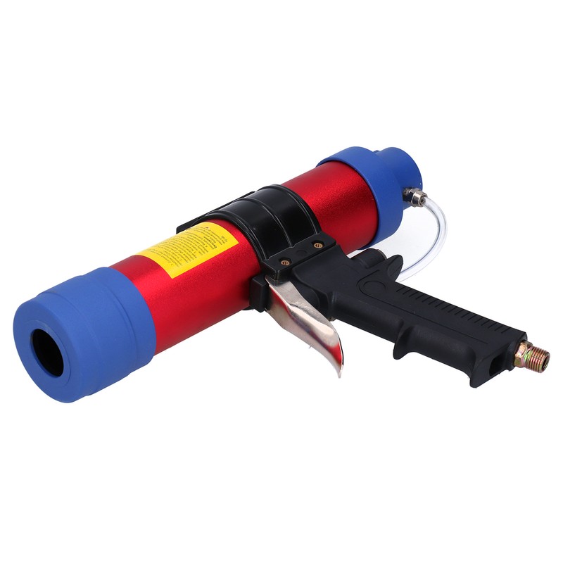 Pneumatic Glass Glue Gun Air Caulking Straight Adjustable Aluminum Power