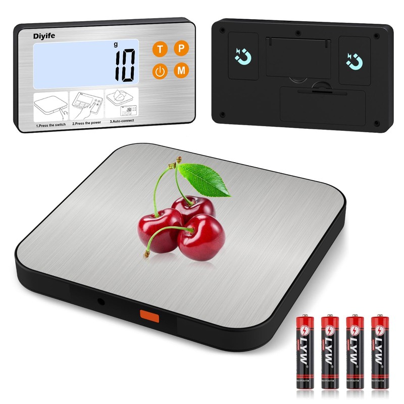 33lb Food Scale with Split Display, Diyife Digital Kitchen Scales,
