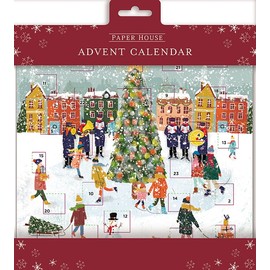GBCC - Advent Card - Christmas Ice Skating Scene - ACMQ0011