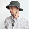 Basicquench Safari Hat, Foldable, Nylon, American Adventure, Nylon, Deodorizing, Antibacterial,