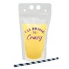 Funky Junque Drink Pouch with Straw - I'll Bring the