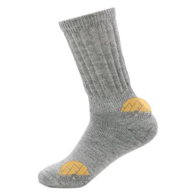 Caring Warm Therapeutic Alpaca Socks for Poor Circulation - Non Irritating Smooth Seam (Light Grey Crew - Medium)