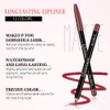12 Colors Pencil Matte Lip Liner Set, Long Lasting, Waterproof,