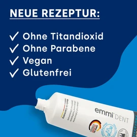 emmi-dent Ultrasonic Whitening Toothpaste, Gentle Whitening Toothpaste, Ideal for Sensitive Teeth and Gums, Vegan, No Titanium Dioxide, Parabens & Gluten-Free, 3 x 75 ml