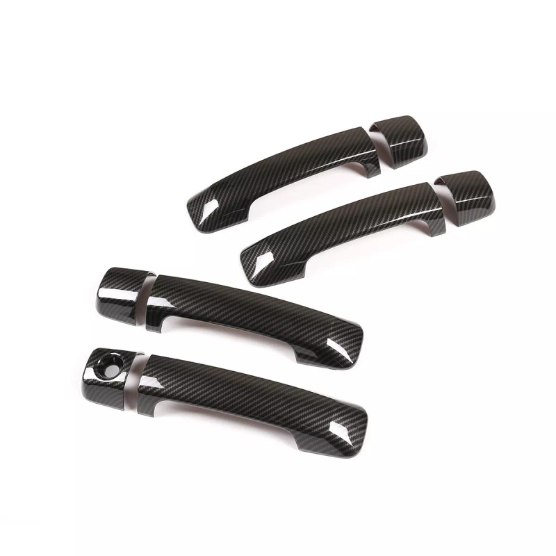 autotrim000 For 2007-21 Toyota Tundra Carbon Fiber Door Handle COVERS+Mirrors