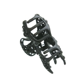 VINGTAINE H-139-BK- Hair Claw Ribbon Shaped Rhinestone Hair Clip Head Access Hair Accessory