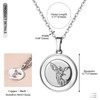 JewelryWe Saint Michael Necklace Women's Stainless Steel Archangel St. Michael