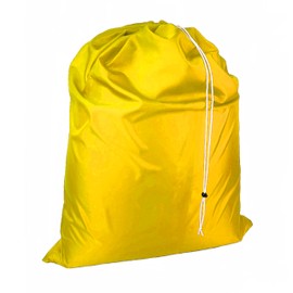 Laundry Bag with Locking Closure Drawstring – Extra Large Heavy Duty 100% Nylon, Large & Foldable Clothes Sack – Lightweight Dirty Laundry Organizer for Travel, Dorm, Gym – L 40" x H 50" (YELLOW)