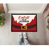 MoonWorks® Doormat Christmas with Saying "Eintritt nur mit Geschenken Santa