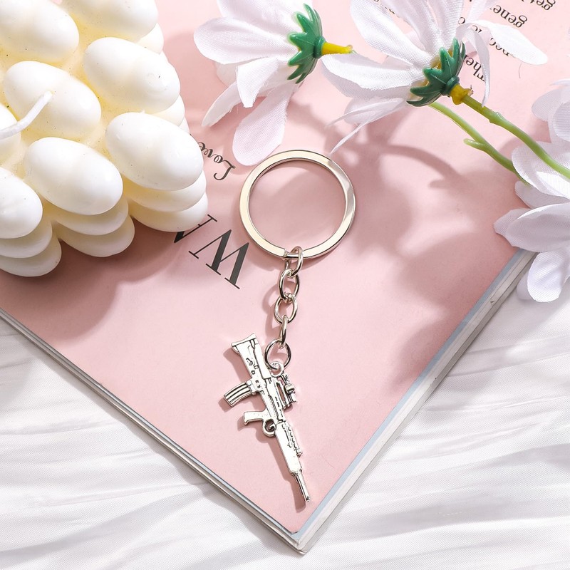 Gun Metal Key Ring, Handy Pistol Design Key Ring, Gift