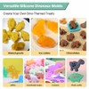 Spmarkt 2-Pack Dinosaur Silicone Mold, Multi-Purpose Jello Molds for Kids,