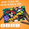 Droaful White Acrylic Paint Pens Markers, 6 Pc Dual Tips