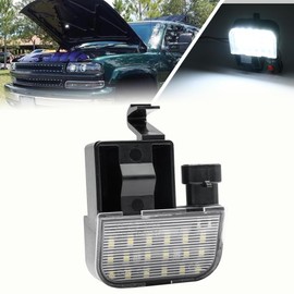 LED Under Hood Light Assembly for Chevy Tahoe Suburban Avalanche Trailblazer Silverado/GMC Sierra 1500 2500 3500 Yukon Envoy 6000K Xenon White Led Underhood Engine Compartment Lamp Kit OEM 12450086