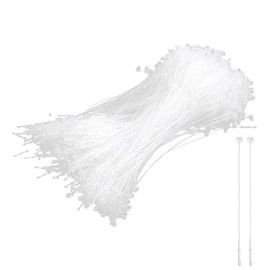 Hezhou Pack of 2000 Safety Threads, Loop Pins, Safety Threads for Labels, Price Labels, Loop Lock Threads, Safety Threads, No Labelling Gun (Transparent, 125 mm)