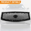 YLT AUTO Front Bumper Cover Upper Grille Replacement Shroud Front