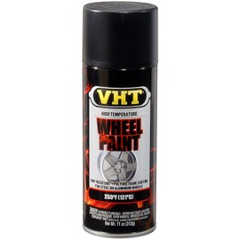 VHT SP183-6PK High Temperature Wheel Paint – Satin Black Spray Paint - 11 oz Aerosol Can, 6-Pack