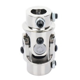 cciyu 11/16"-36 Spline * 3/4" DD Chrome Steering joints Single U-Joint Shaft 83mm(3-1/4")