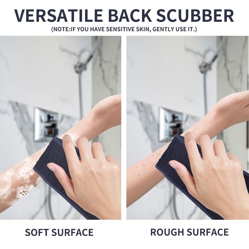 Back Scrubber for Shower, 37 Inches Double Shower Back Scrubber
