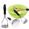 Stainless Steel Potato Masher, Mashed Potato Masher Kitchen Tool with