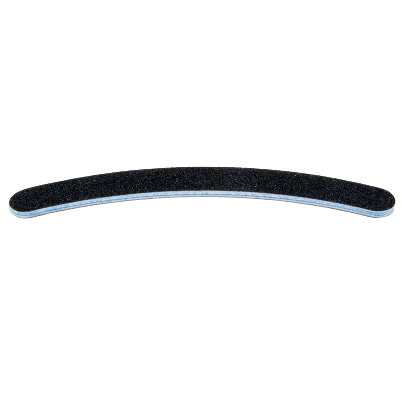 Professional Nail Files 100 180 Curved Black Fine & Coarse