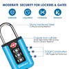 BRILLIRARE 2 Pack TSA Approved Luggage Locks, Combination Travel Padlock,