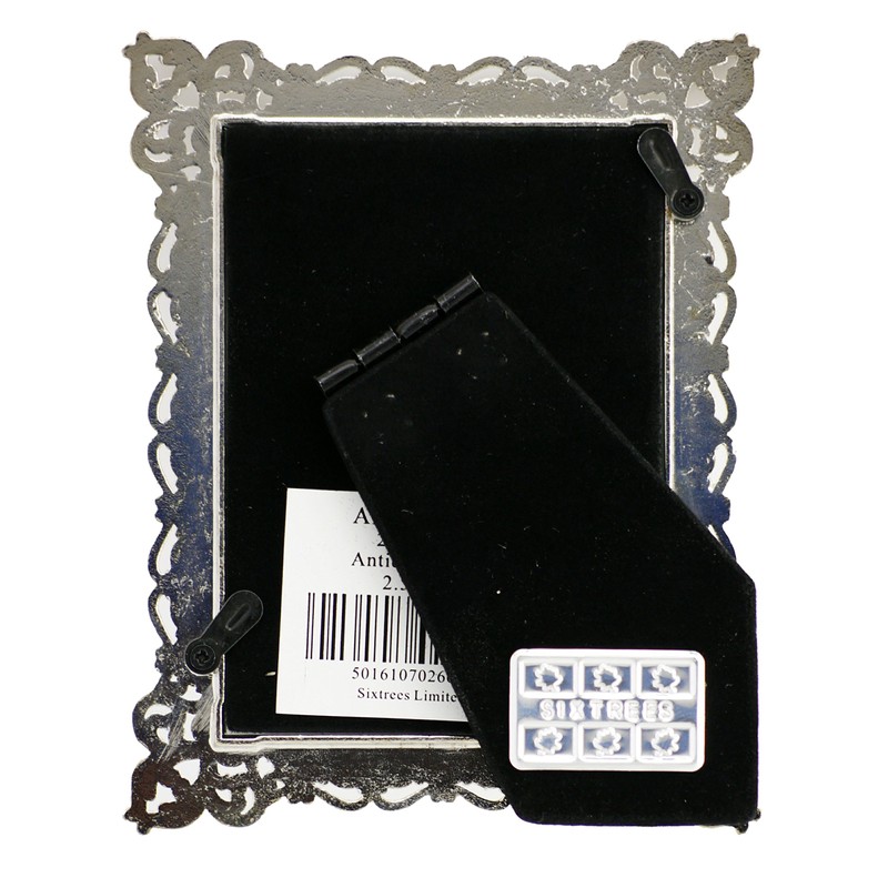 Antique Vintage and Shabby Chic Style silver metal photo frame