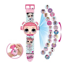 FASHION YO Superhero Robert Watch with 24 Super Projection Cartoon Hero Figurines Princess, Electronic Watch for Boys Girls Projector 3D Watch (LOL)