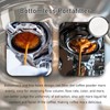 58mm 3 Ears Stainless Steel Bottomless Naked Portafilter Wooden Coffee