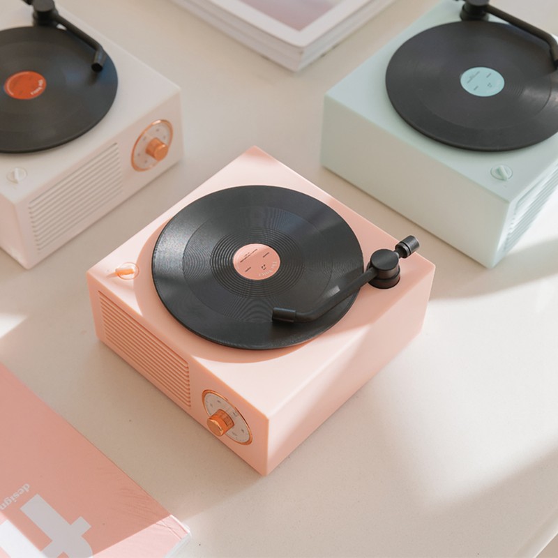 Bluetooth Speaker Retro Bluetooth Record Player Wireless Music Mini Speaker