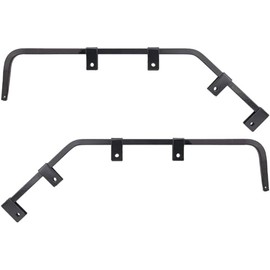 Angle Down Bar Type Truck Mud Flap Hangers Arm Universal Mudflap for Trucks, semi, Trailers, RVs and More, 3 Coiled 0.640"" Square Steel