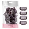 BasicSense 60 pcs Hair Extensions Strong Metal Snap Teeth Clips