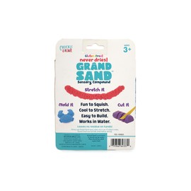 Chuckle & Roar Grand Sand Sensory 3-Pack – Never-Drying Tactile Construction Sand, Gluten-Free, Reusable, Works in Water, Creative Play for Kids Ages 3+
