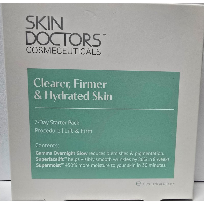 Skin Doctors Clearer, Firmer & Hydrated Skin 7 Day Starter
