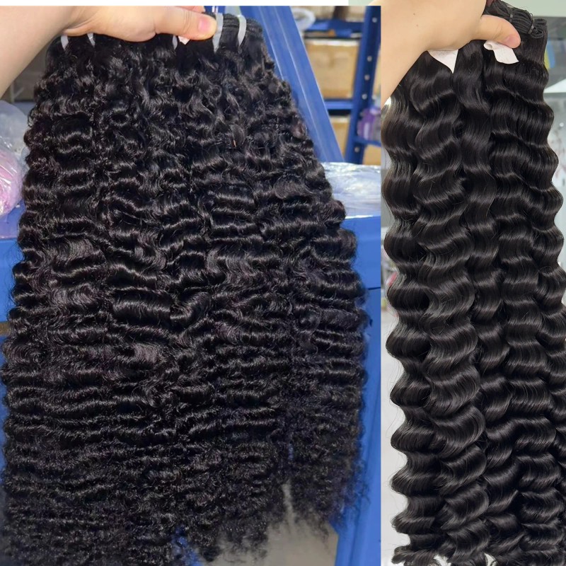 Burmese Curly Hair Bundles Popular Kinky Curly Deep Wave Water