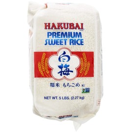Hakubai Sweet Rice, 5-Pound - PACK OF 3