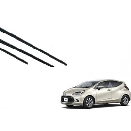 Aqua MX Series Compatible Size Wiper Replacement Rubber Genuine Compatible Driver Passenger Seat Front 2 Rear Set of 3 Total Aqua