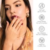 NAILOG Semi-cured Gel Nail Stickers (34 Pieces), Long Lasting, Salon