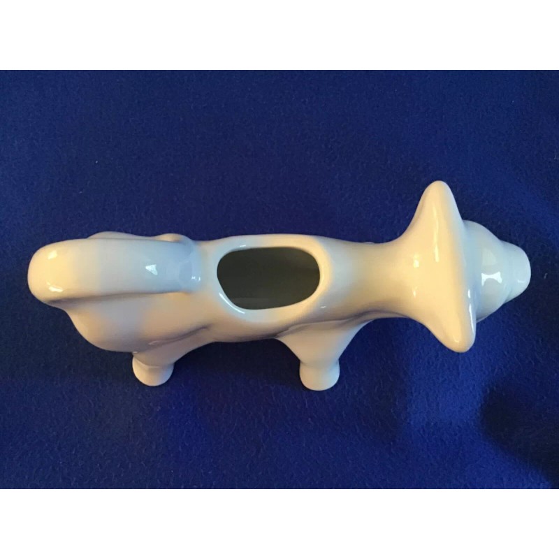 GIBSON WHITE CERAMIC COW SHAPE DAIRY CREAMER