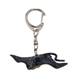 Mojo 387600 Stingray Animal Figure Keychain, Black