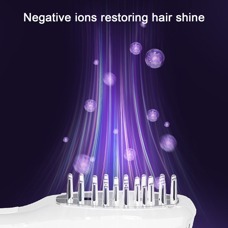 Electric Scalp Massage Brush Red Lighting Ultrasound Atomization Scalp Applicator