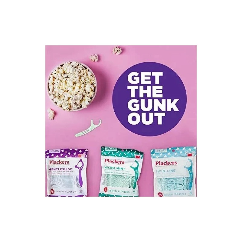 Plackers Micro Mint Dental Floss Picks with Travel Case 12