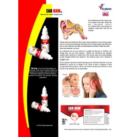 Ear OXM- Natural Ear Aches & Infection Drops (1 Bottle,15 ml)