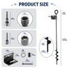 MIXXIDEA 24 in Mobile Home Anchors, Metal Ground Anchor Screw