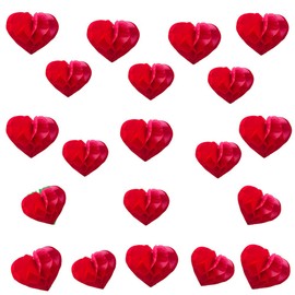 Heart Decorations 20pcs Honeycomb Ball Paper Heart Decorative-Hanging-Ornaments Decorations for Valentine's Day Engagement Wedding Birthday (Red, 4in-10pcs,6in-10pcs)