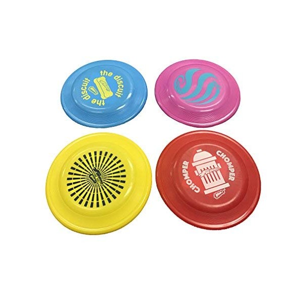 Wham-O Fastback Frisbee Dog Disc Misprints Assorted Colors - Four Pack