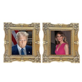 America's Front Line G-7 President Trump Portrait with First Lady Melania Trump frame Challenge Coin