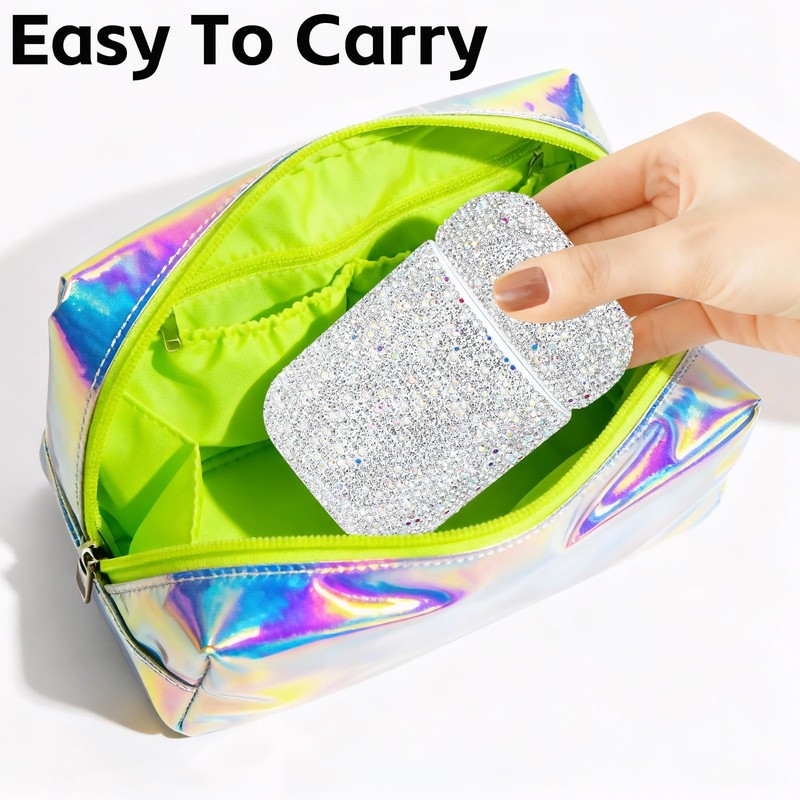 SlowVibes Bling Leakproof Travel Soap Dish with Lid